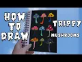 How To Paint Trippy Mushrooms Trippy Painting Tutorial How To Make Trippy Art Acrylic painting