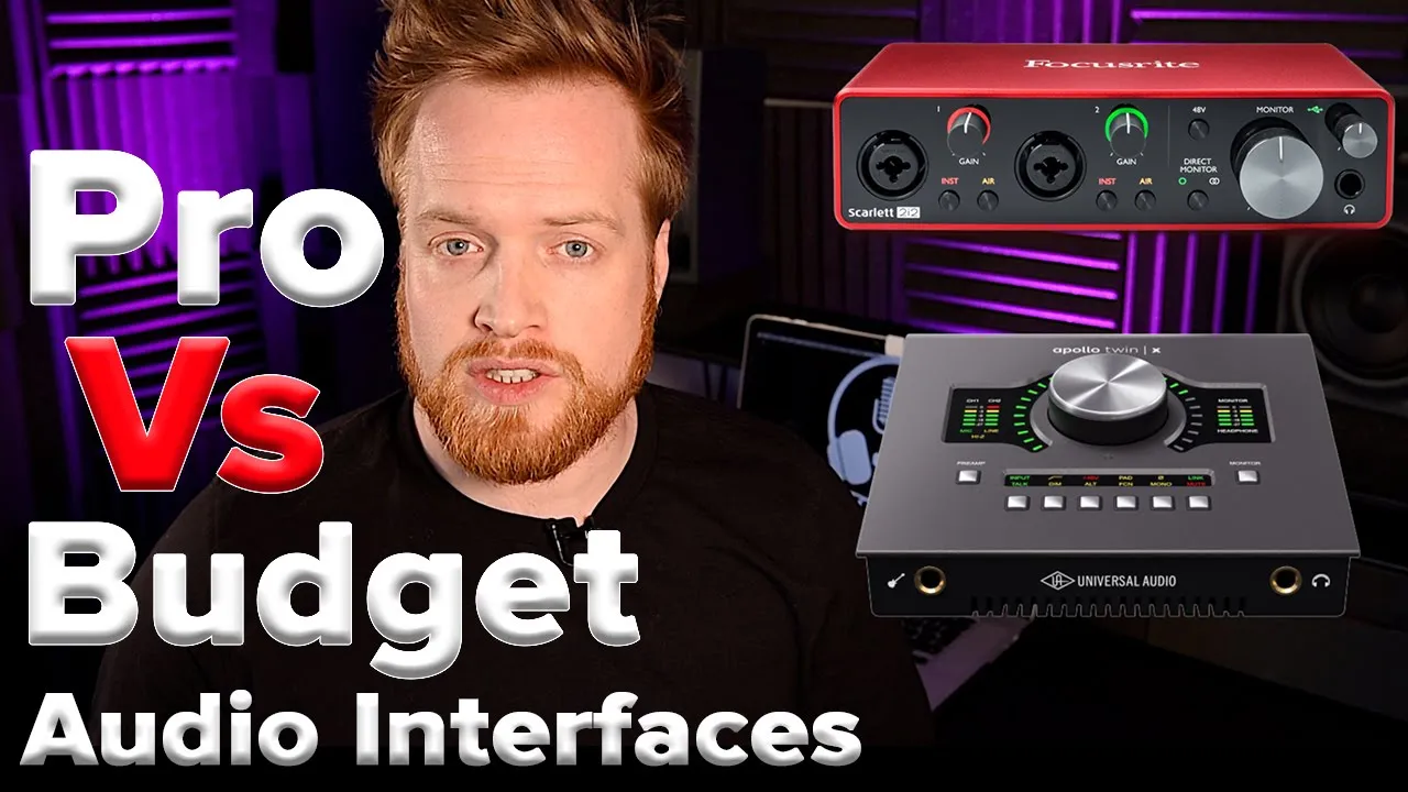 Outline Video Cheap VS Expensive Audio Interface: Universal Audio Apollo Twin VS Focusrite Scarlett