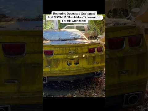 Restoring Deceased Grandpa’s ABANDONED “Bumblebee” Camaro SS For His Grandson!