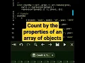 Count by the properties of an array of objects