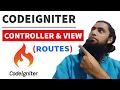 Codeigniter Controller View and Routes with Coding Examples 2021