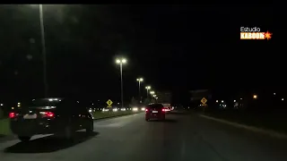 Viagem Noturna pelo Viaduto do Recanto das Emas | DF-001 | Luzes e Paisagens do Distrito Federal