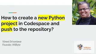How to create a new Python project in GITHUB Codespaces and sync it with the GITHUB repository
