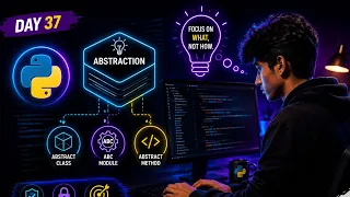 Day 37 - Abstraction in Python Explained Abstract Class Abstract Method ABC Module