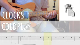 Clocks Coldplay Cover Guitar Tab Tutorial Lesson