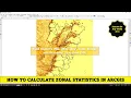 Zonal Statistics in ArcGIS Find Raster Values like Min Max Avg SD Sum Any study area