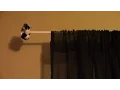 DIY Curtain Rods using Dollar Store Gems