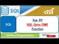Top 30 SQL Date Time Function All SQL Date-Time Function Learn very important SQL Functions