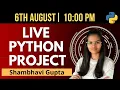 LIVE Python project coding Python live stream fun with data science projects for beginners