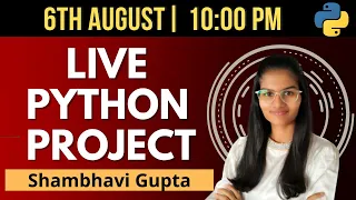 LIVE Python project coding Python live stream fun with data science projects for beginners