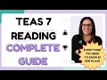 Pass ATI TEAS 7 Reading in 2026 Main Ideas Inferences Tone