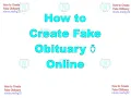Buy Fake Obituary with Fake Obituary App https youtu