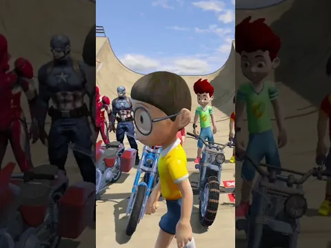GTA : V SPIDERMAN BIKE RACING PART 5 #gta #gtashorts