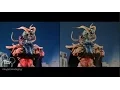 Mighty Morphin Mutitus First Appearance Split Screen (PR and Sentai version)