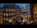Paris Balcony Jazz at Night ☕ Chill Jazz Music & Gentle Bossa Nova to Calm, Unwind
