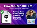How to Open RB Files Visual Studio Code or RubyMine