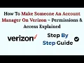 How To Make Someone An Account Manager On Verizon - Permissions Access Explained