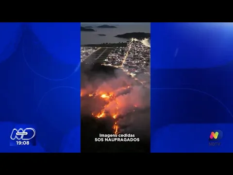 Incêndio no Parque da Serra do Tabuleiro: contenção após 23 horas e suspeitas de ação criminosa