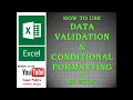 Data Validation and Conditional Formatting in Microsoft Excel