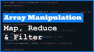 Array Manipulation Mastery Map Reduce and Filter with JavaScript examples