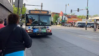 CTA Bus Ride 82 From To North Ave New Flyer D40LF 2008 23