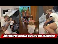 Lagu Zé Felipe chega no Rio de Janeiro para ficar com os filhos 