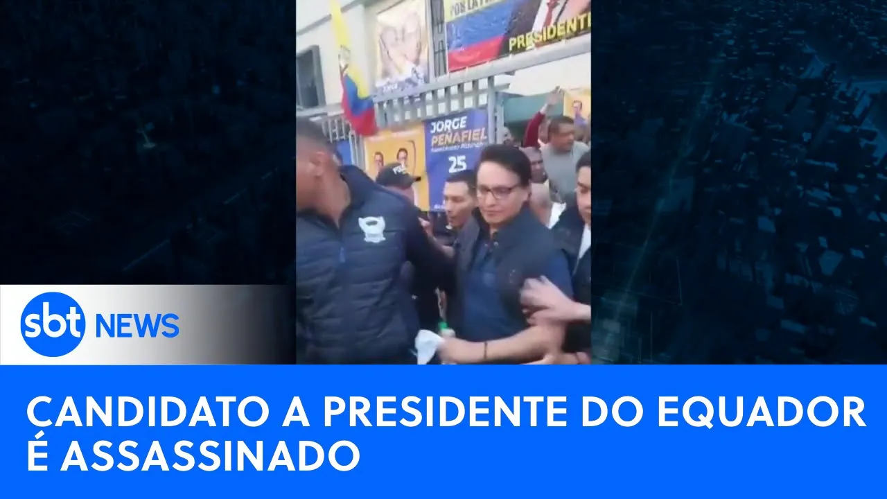 Candidato à presidência do Equador é morto a tiros | #SBTNewsnaTV (10/08/23)