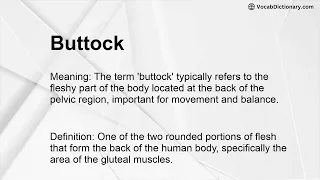 Buttock Meaning