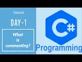 What is commenting How to comment C languages tutorial series Types of commenting in C