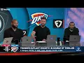 Lagu Boogie \u0026 Lou Williams reageren op SGA \u0026 Thunder die KD's debuut bij Rockets verpesten met 125-124...