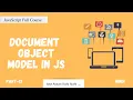 Document Object in JavaScript JavaScript Full Course Part - 13 Code Eater Hindi