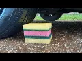 CRUCHING CRUNSHY EXPERIMENT CAR VS LOOFAH