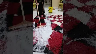 قررت اغسل السجاد على الناشف 