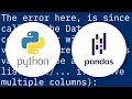 Convert Python dict into a dataframe