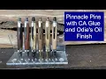 Turning and Finishing Pinnacle Pens