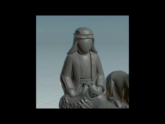 Nativity Scene STL Files - Foldable Christmas Bethlehem - Holiday 3D Print Models video thumbnail