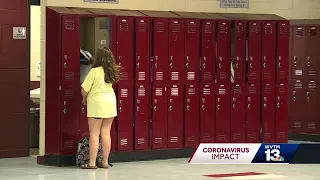 Gardendale students clean out their lockers get school awards curbside