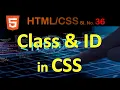 HTML CSS Tutorial Class ID Attribute Bengali CSS Tutorial