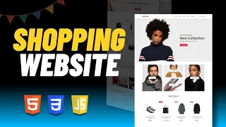 Build a Responsive eCommerce Website from Scratch HTML CSS JavaScript Tutorial 2025