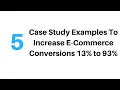 5 Specific Testing Case Studies To Improve E-Commerce Conversions 13 To 93