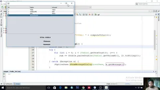 How To Get The Minimum Maximum and Sum Values From JTable Column Using Java With Source Code