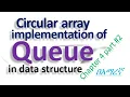 Circular array implementation of enqueue and dequeue operations in Data structure part