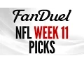 FanDuel Week 11 NFL Picks