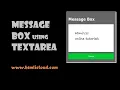 JOBKEY Message-box using text-area