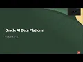 Oracle AI Data Platform Lakehouse Analytics and Agentic AI Demo