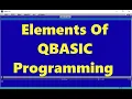 Elements of QBASIC Intro