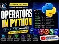 Operators in Python Explained Simply Python Tutorial for Beginners