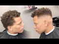 HAIRCUT TUTORIAL HIGH TOP FADE SIMPLE CROSS DESIGN CRISPY LINE UP