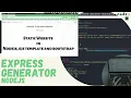 Static Website With NodeJS Express Generator EJS Template Engine Bootstrap Setup
