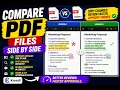How to Compare PDF Files Side by Side Free PDF Comparison Tool